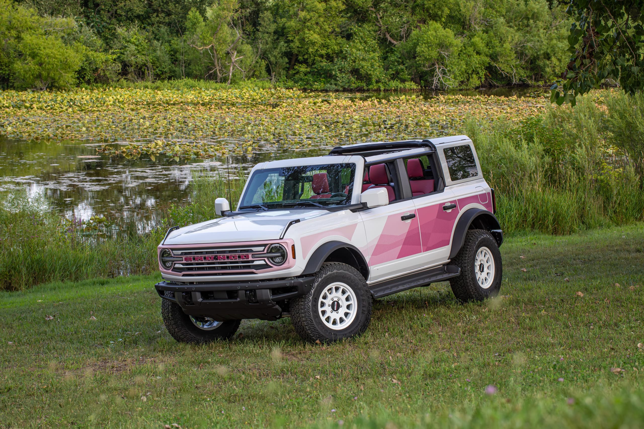 Bu Pembe Ford Bronco, Utah'taki Büyük Tuz Gölü'ne Cesur Bir Saygı Duruşu