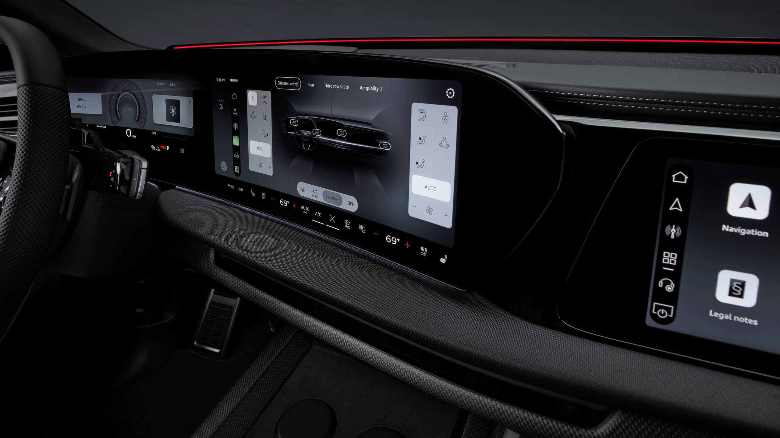 2027 Audi SQ9'un İç Mekan Fotoğrafları
